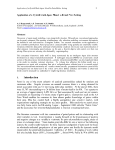 An Intelligent Agent Simulation of Price Setting Behaviour