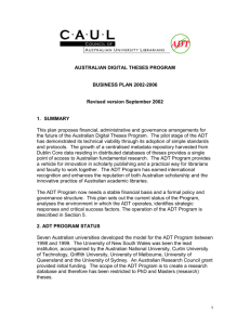 ADT Business Plan (rev. Sept 2002)
