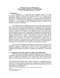 Philippines Laws on Referendum (11.2014)