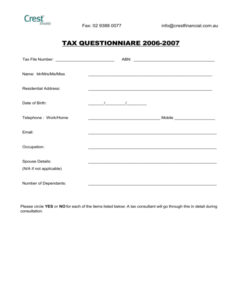 tax-questionniare-2006-2007