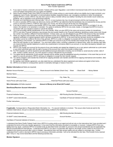 Wire Out Transfer Agreement - Sierra Pacific Federal Credit Union