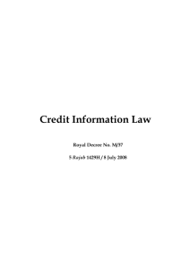 Credit Information Law