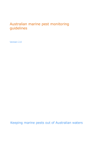 Word version of Australian marine pest monitoring