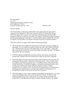 Comments on EPA's draft National Monitoring Strategy