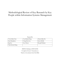 Key Research Using Historical Methodology