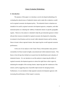 Cluster Evaluation Methodology