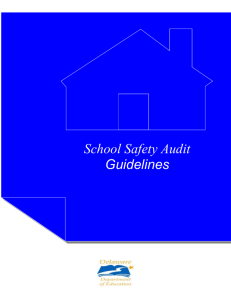 School Safety Audit Checklist - Delaware Department of Education