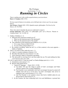 Week 3a — 1.1-11, The Prologue, Running in Circles