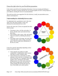 Choose the right colors for your PowerPoint presentation