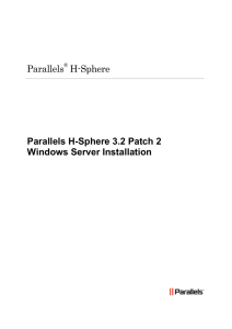 Installing Parallels H