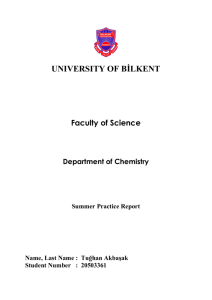 Contents - Faculty of Science at Bilkent University