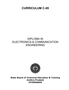 DIPLOMA IN ELECTRONICS AND COMMUNICATION ENGINEERING