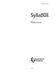 the syllabus