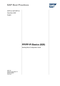 PP/PP-PI Basics: Configuration Guide