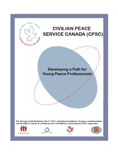 Developing a Path for Young Peace Professionals