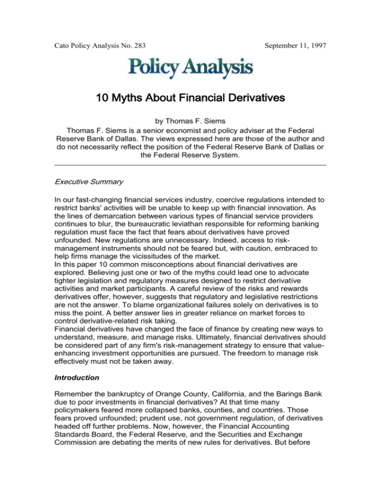 Cato Policy Analysis No