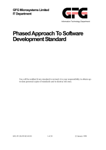 phased approach to software development standard