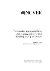 Accelerated apprenticeships