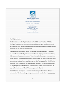 Flight Instructors Model Code of Conduct (FIMCC)