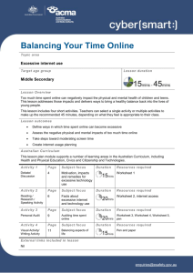 Balancing Your Time Online - Office of the Children's eSafety