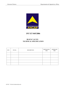 3. valves general characteristics - Compras y Contrataciones Estatales