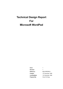 Technical Design Report