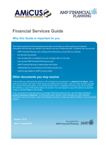 Financial Services and Credit Guide