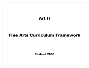 Art II Curriculum Framework