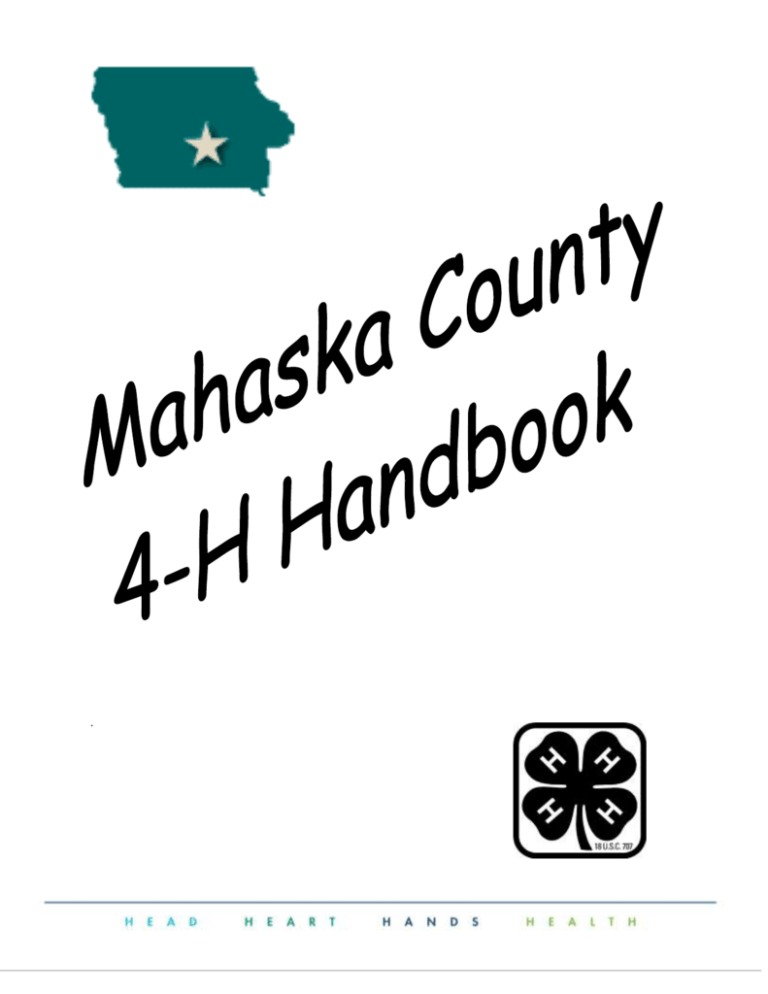 4H Handbook Iowa State University Extension and Outreach