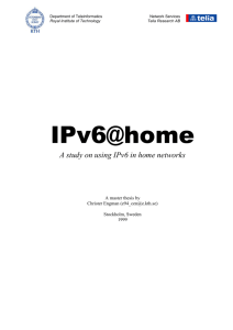 4 Using IPv6 at Home