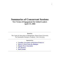 Summaries for Concurrent Sessions