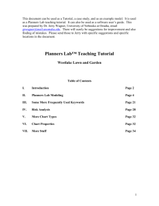 Westlake Lawn and Garden - Planners Lab with Teradata