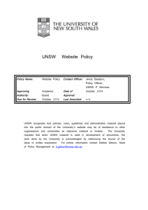 E-mail Policy - UNSW IT - University of New South Wales