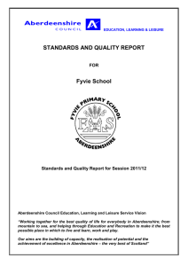 Quality Indicator - Fyvie Primary Home Page