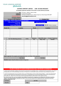 BAA PLC - DATA SUBJECT ACCESS REQUEST