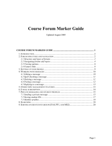 CGA-Canada National Course Tutor Guide