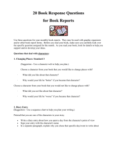 20 Questions for Book Responses
