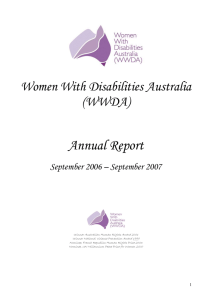 Word - Women With Disabilities Australia