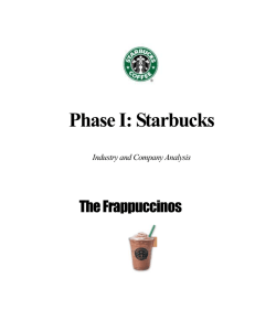 Starbucks' Operation Results and Cost and Capital Structure