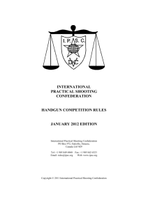 IPSC Handgun Competition Rules - Jan 2012 Edition