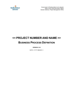 Business Process Definition Template