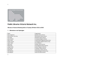 Minutes - Public Libraries Victoria Network