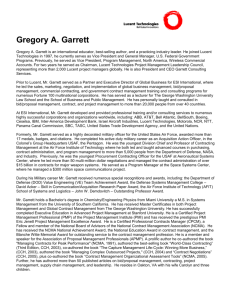 Gregory A. Garrett - National Contract Management Association