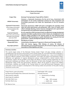 section i: project proposal - United Nations Development Programme
