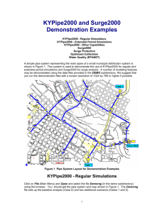 KYPipe2000 and Surge2000 Demo files