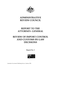 Report 3 [DOC 256KB] - Administrative Review Council