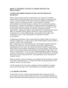 brescia university college academic policies and regulations
