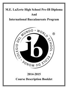 General IB Programme Information Booklet