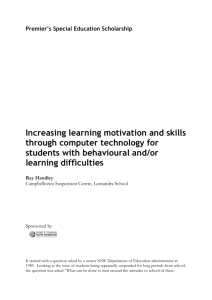 Increasing learning motivation and skills through computer