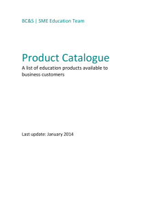 SME Education Products Catalogue